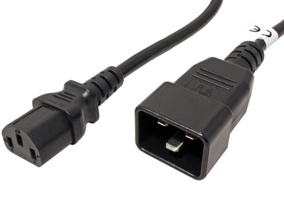 Imagine Cablu de alimentare IEC320 C13 la C20 Negru 2m, KPSB2