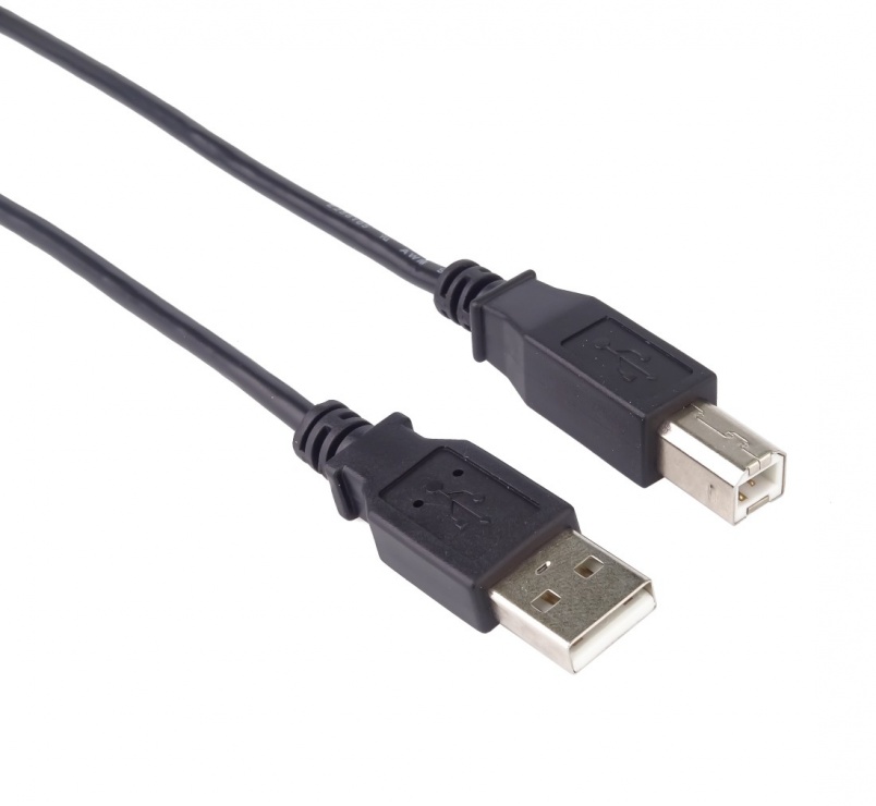 Imagine Cablu de imprimanta USB-A 2.0 la USB-B T-T 0.5m negru, KU2AB05BK