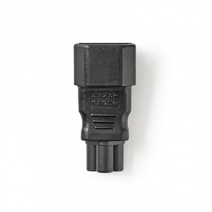 Imagine Conector de alimentare IEC320 C14 la C5 Negru