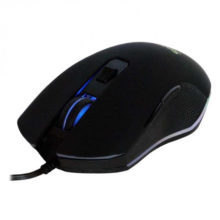 Imagine Mouse Gaming USB optic cu iluminare RGB, Spacer SP-GM-01