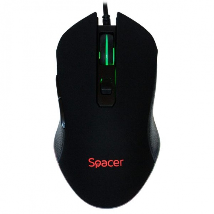 Imagine Mouse Gaming USB optic cu iluminare RGB, Spacer SP-GM-01