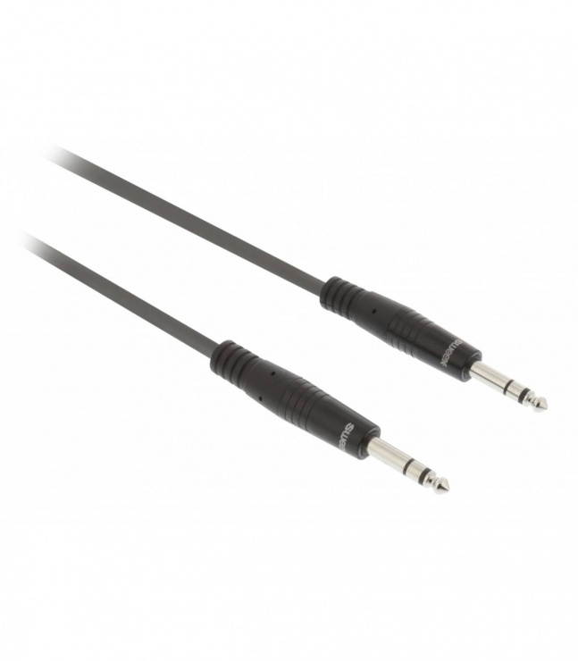 Imagine Cablu audio stereo jack 6.35mm T-T 5m gri, SWEEX SWOP23020E50