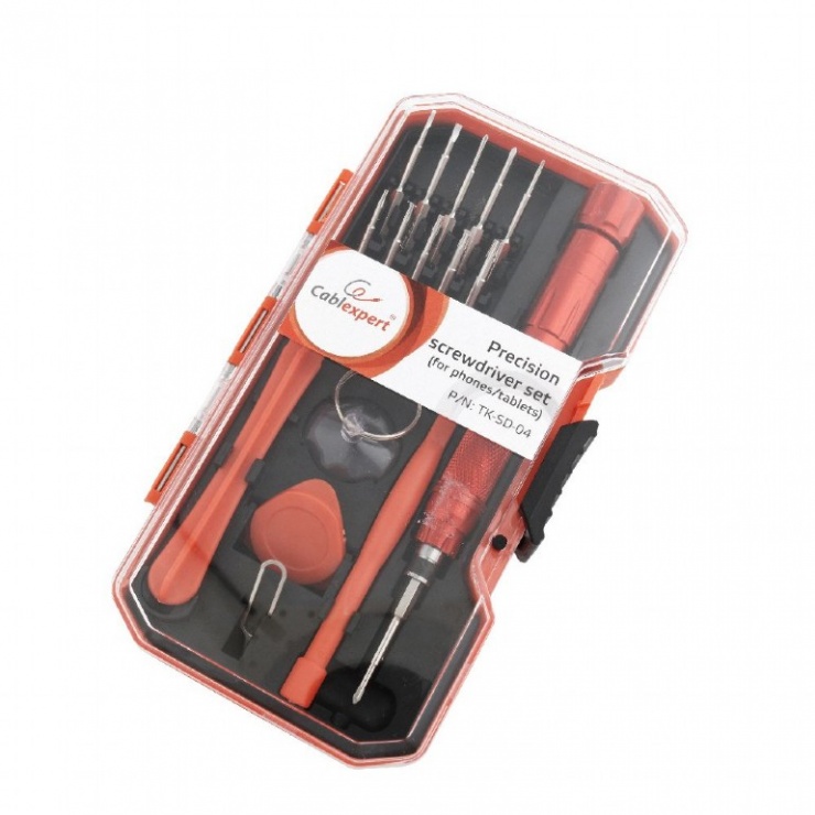 Imagine Trusa precizie pentru repararea telefonului/tabletei 17 piese, Gembird TK-SD-04