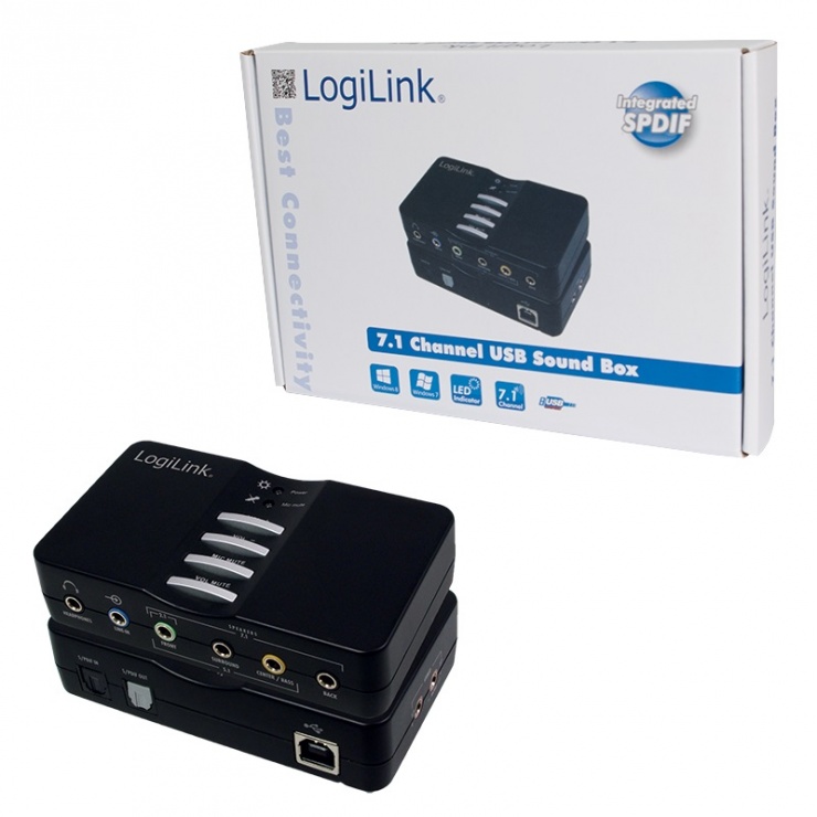 Imagine Placa de sunet externa USB LOGILINK Sound Box, UA0099-1