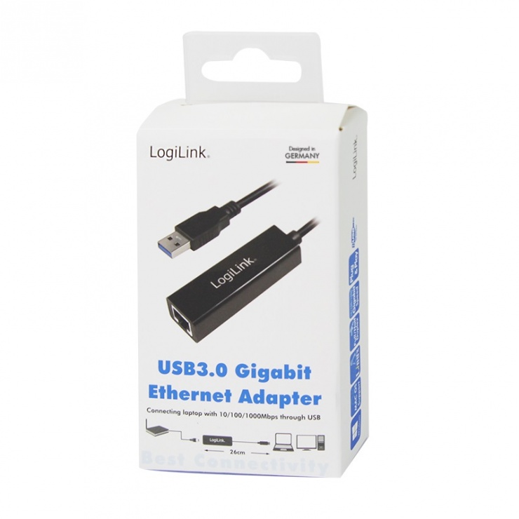 Imagine Adaptor USB 3.0 la RJ45 Gigabit, Logilink UA0184A