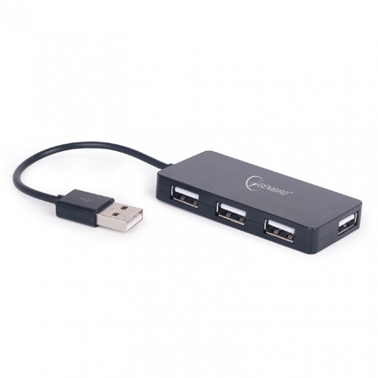 Imagine Hub USB 2.0 cu 4 porturi, Gembird UHB-U2P4-03