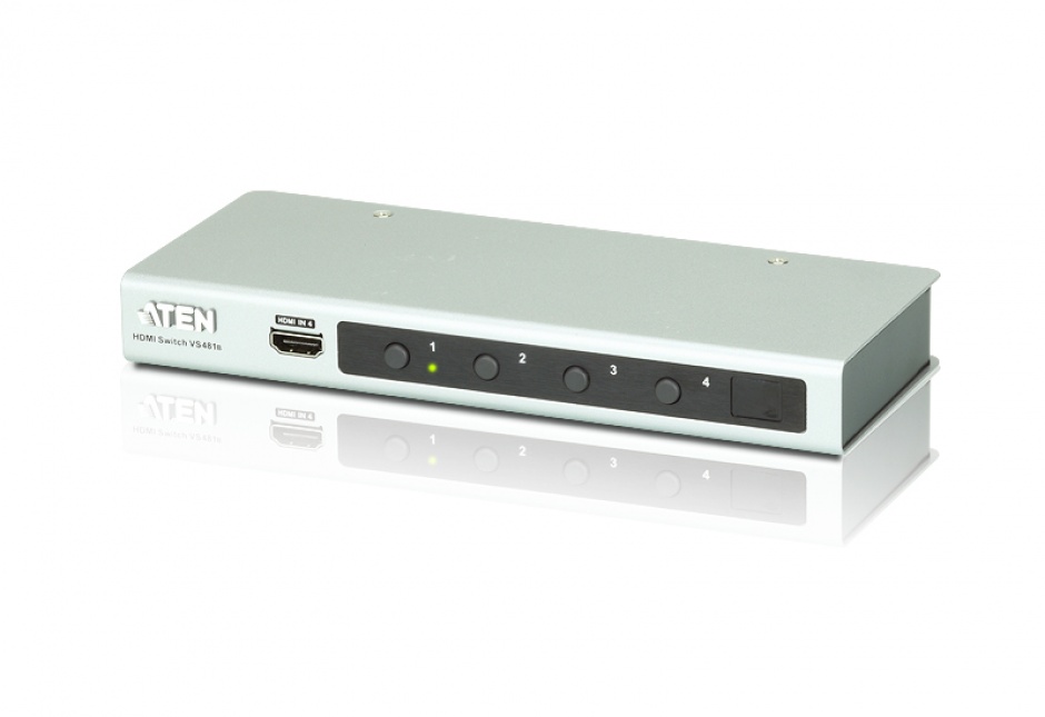 Imagine Switch HDMI 4K 4 porturi cu telecomanda, ATEN VS481B
