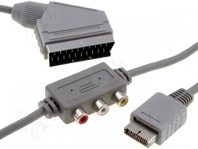 Imagine Cablu audio-video playstation la RCA-SCART