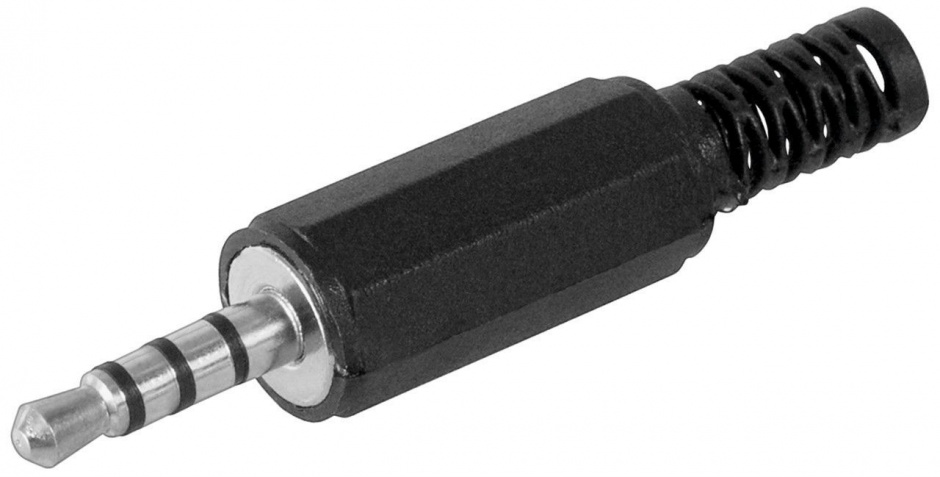 Imagine Conector pentru lipit Stereo jack 3.5 mm Tata 4 contacte, cjack4m