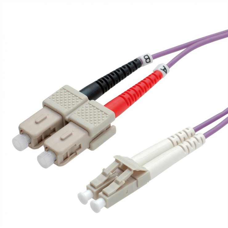 Imagine Cablu fibra optica LC-SC OM4 duplex multimode 10m, Value 21.99.8768