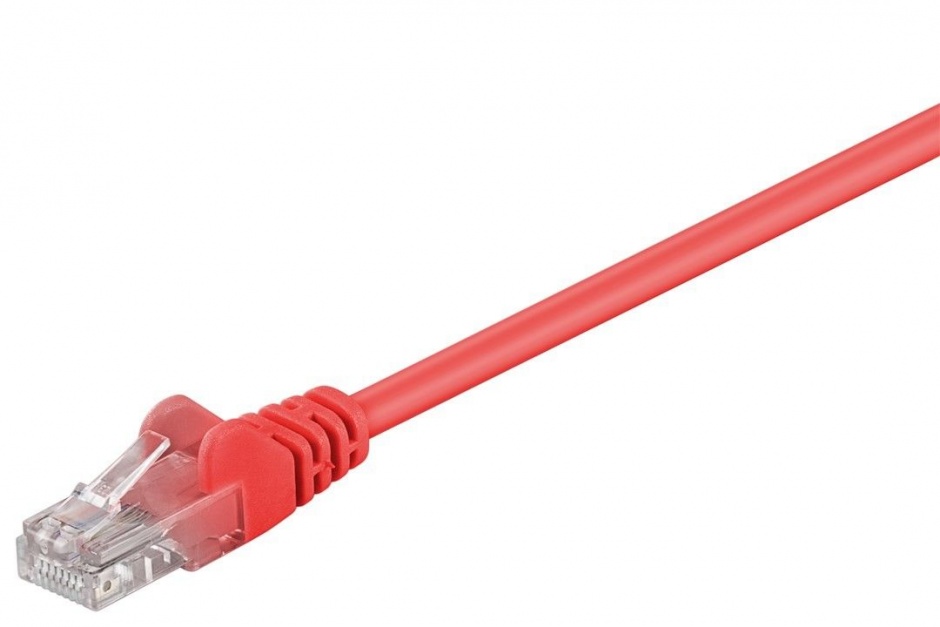 Imagine Cablu retea UTP Cat 5e 1m rosu, SPUTP01R
