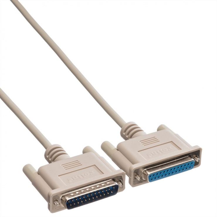Imagine Cablu prelungitor paralel 25 pini T-M 1.8m, Roline 11.01.3618