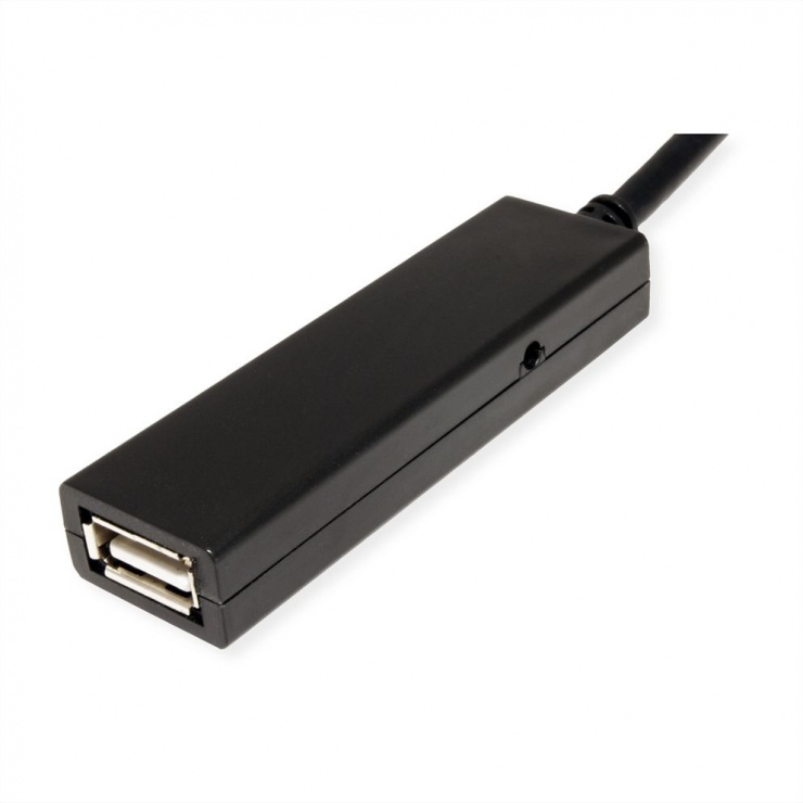 Imagine Cablu activ USB-C 2.0 la USB-A T-M 15m Negru, Value 12.99.1113