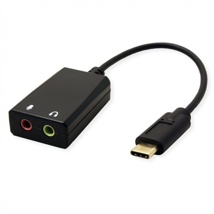 Imagine Adaptor audio USB-C la 2 x jack 3.5mm T-M 0.15m, Value 12.99.3213