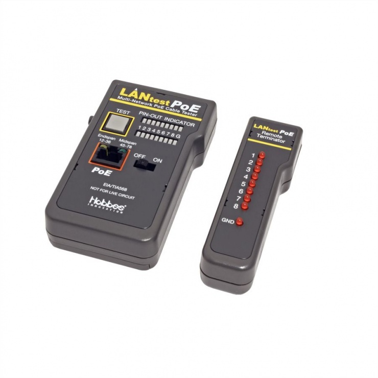 Imagine LANtest Multinetwork PoE Cable Tester, Hobbes 256551P