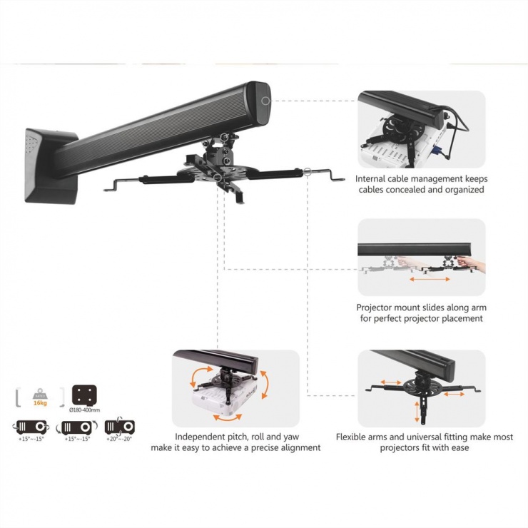 Imagine Suport tavan pentru proiector, Value 17.99.1118