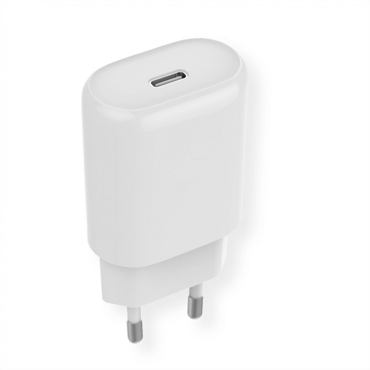 Imagine Incarcator priza 1 x USB-C Quick Charge 4.0 18W, Roline 19.11.1023
