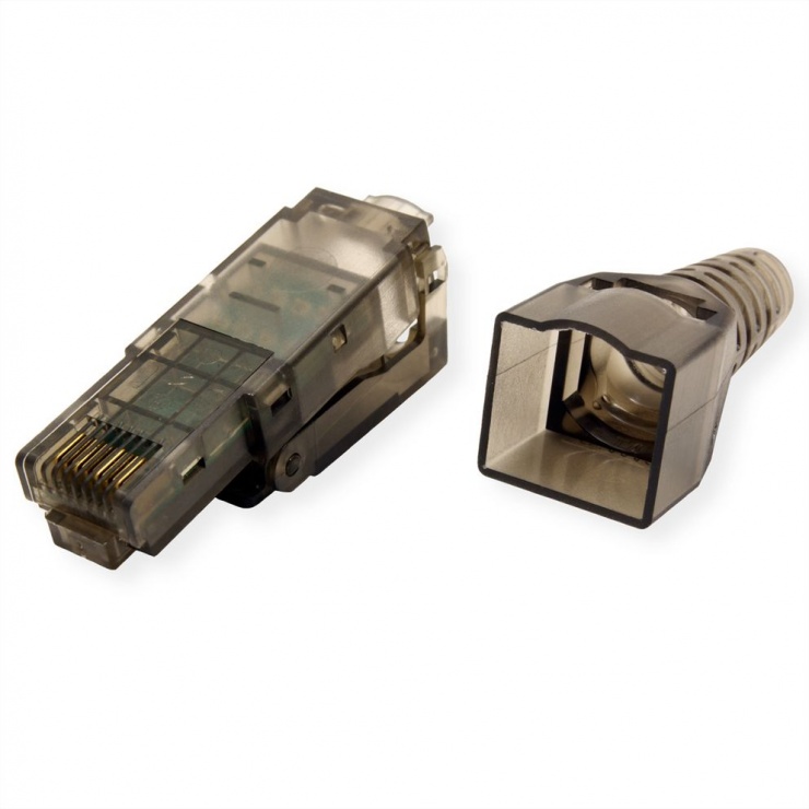 Imagine Conector retea RJ45 Cat.6 UTP pentru fir solid AWG 23-26, Value 26.99.0370