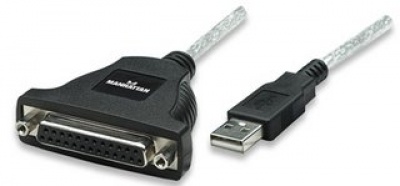 Imagine Cablu USB la paralel DB25 Mama, Manhattan 336581