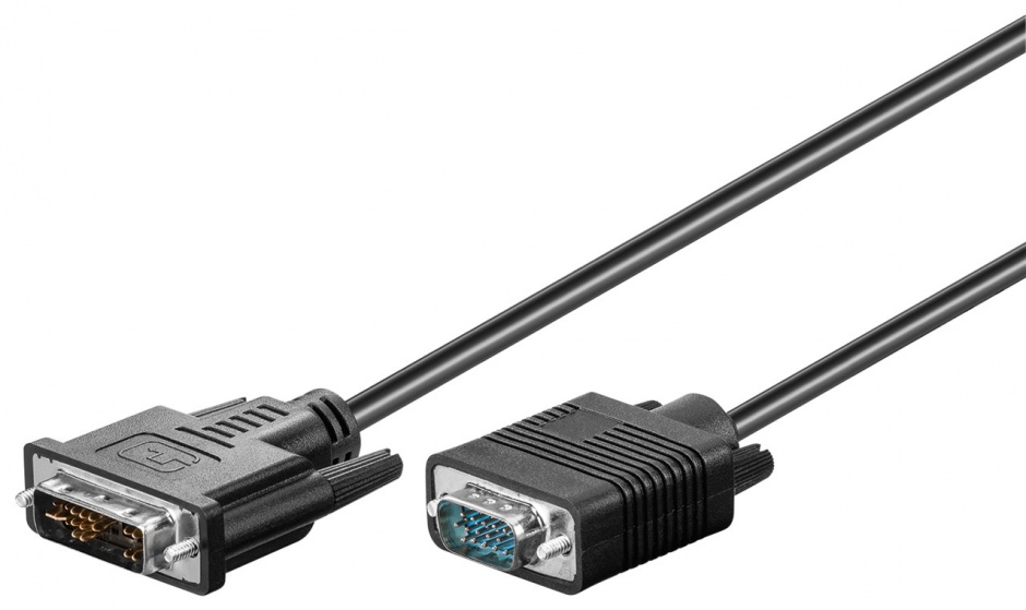 Imagine Cablu DVI la VGA T-T 2m Negru