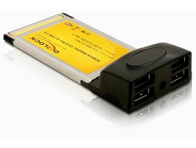 Imagine Placa PCMCIA la 4 x USB 2.0, Delock 61234