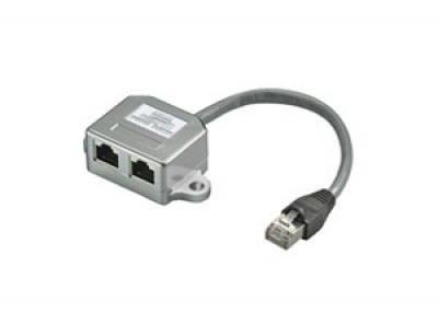 Imagine Adaptor RJ45 in Y la 2xISDN ecranat, 65065