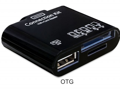 Imagine Kit conectare USB cu OTG + Cititor de carduri pentru Tableta Samsung, Delock 65358