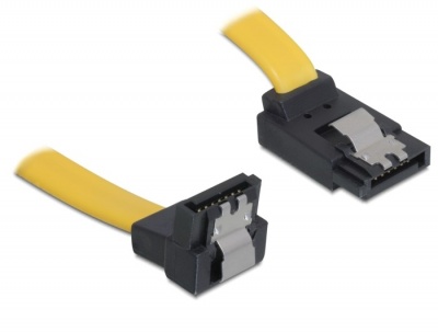 Imagine Cablu SATA unghi sus-jos cu fixare 30cm, Delock 82488