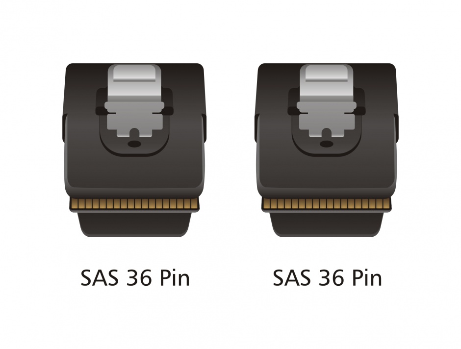 Imagine Cablu mini SAS 36 pin SFF 8087 T-T 50cm, Delock 83055