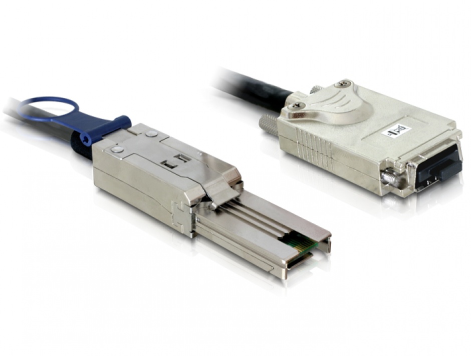 Imagine Cablu mini SAS SFF-8088 la Infiniband SFF-8470 1m, Delock 83062