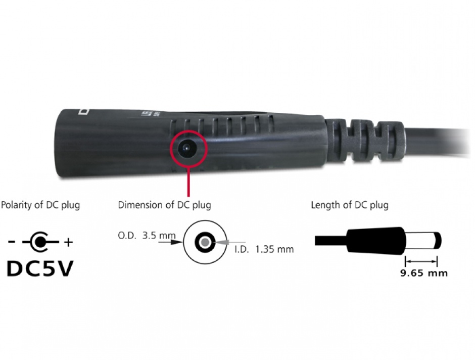 Imagine Cablu prelungitor activ USB 3.0 T-M 5m, Delock 83089 