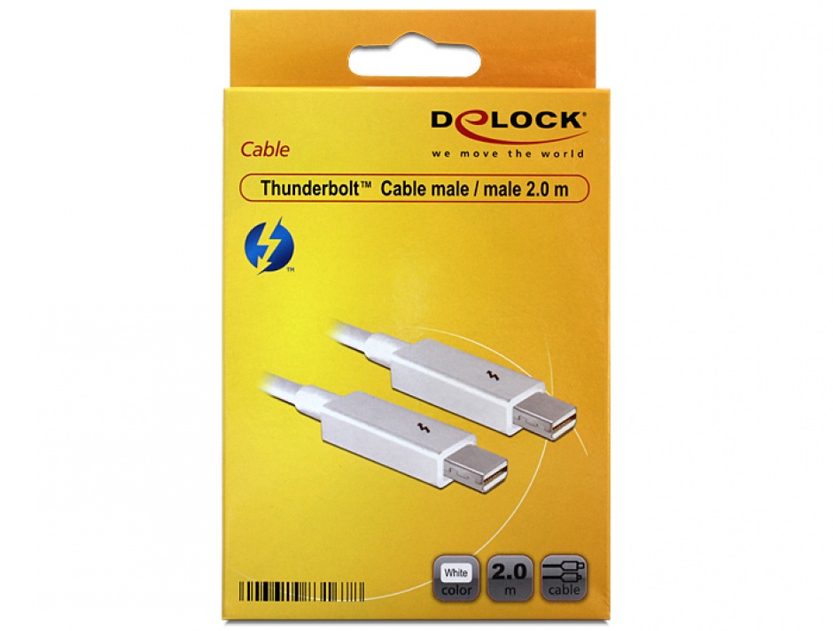 Imagine Cablu Thunderbolt 2 T-T 2m alb, Delock 83167