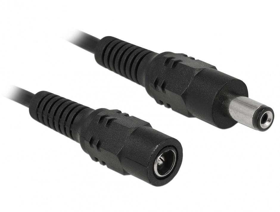 Imagine Cablu prelungitor DC 5.5 x 2.1 mm T-M 0.5m, Delock 83290