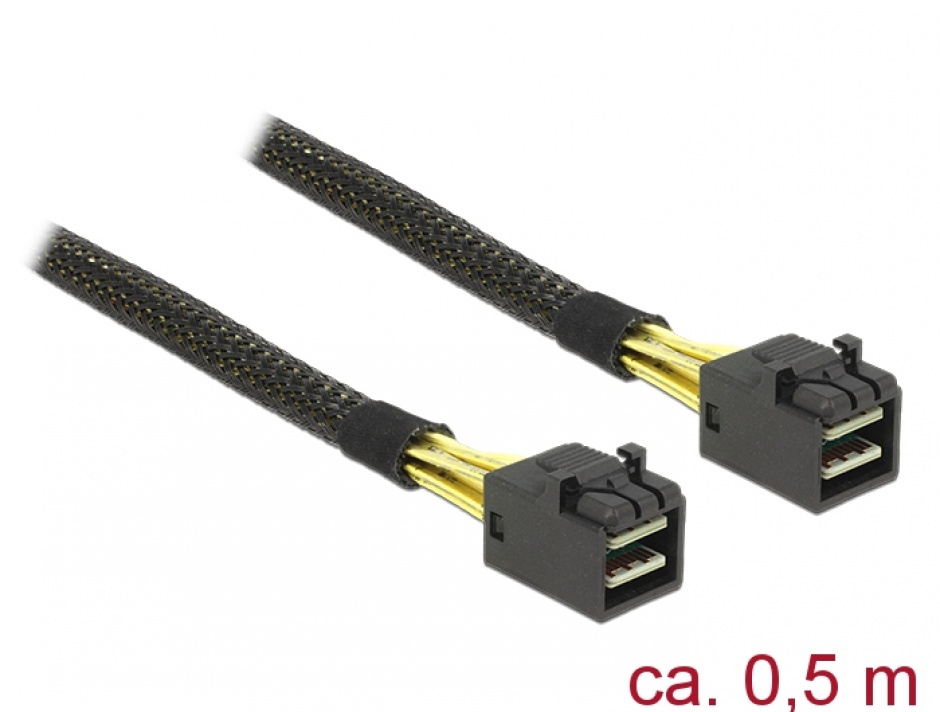 Imagine Cablu Mini SAS HD SFF-8643 0.5m, Delock 83386