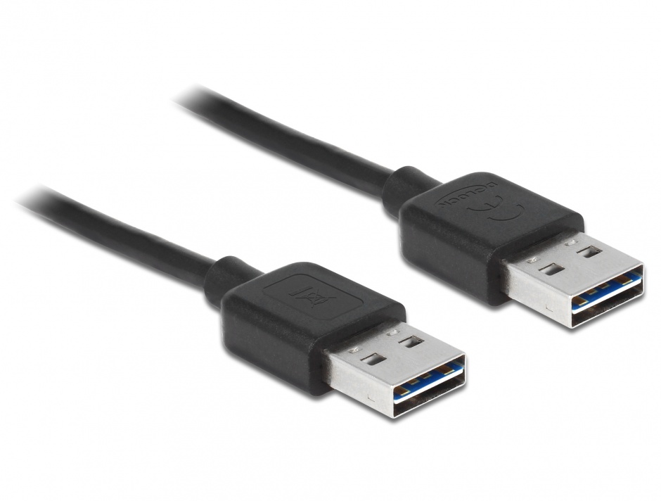 Imagine Cablu EASY-USB 2.0-A T-T 1m, Delock 83460