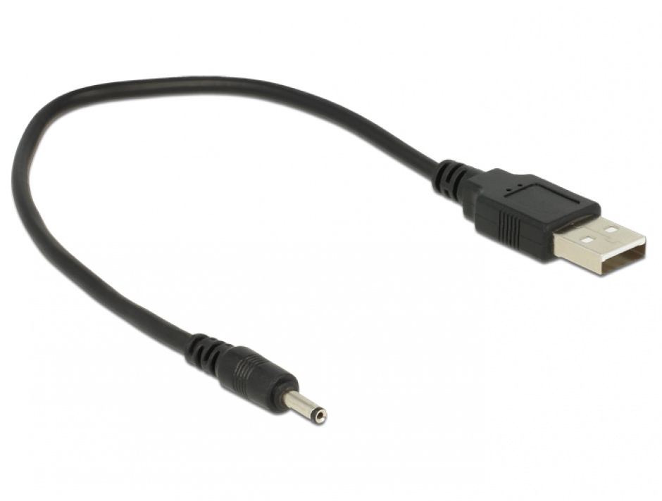Imagine Cablu de alimentare USB la DC 3.0 x 1.1 mm 27 cm, Delock 83793