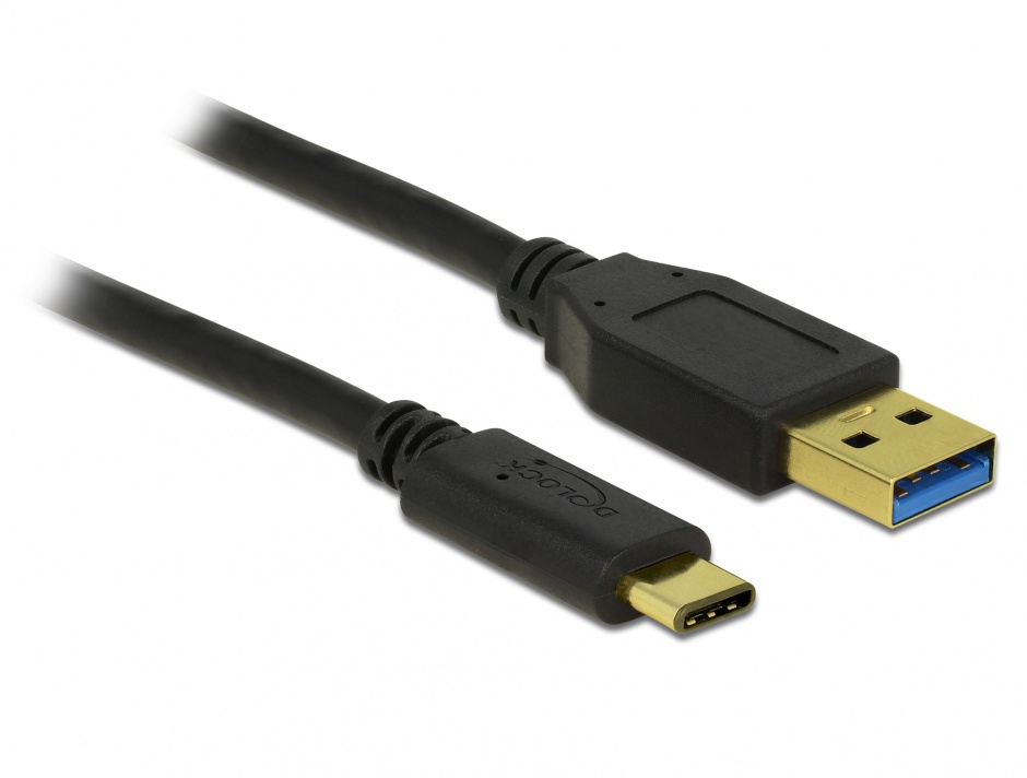 Imagine Cablu USB 3.1-A (host) la USB tip C (device) T-T 1m, Delock 83870