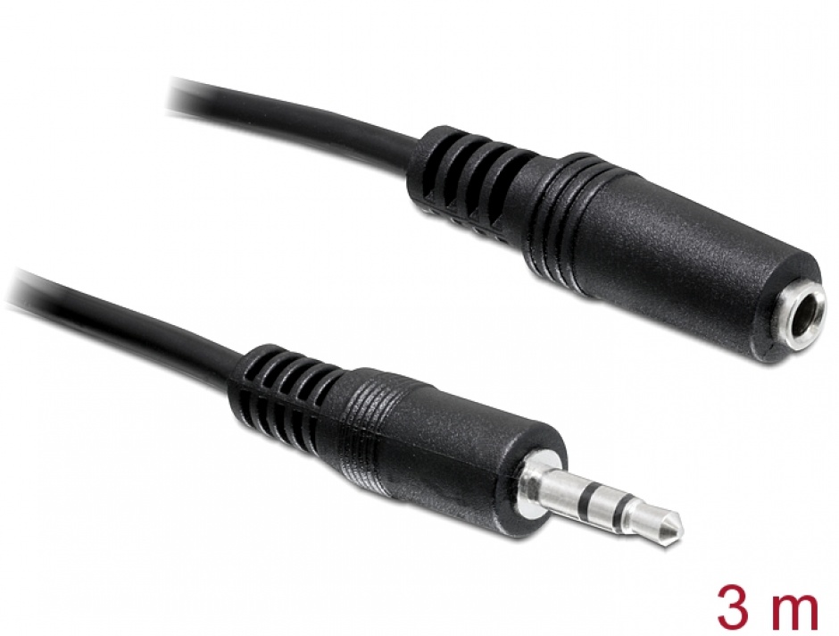 Imagine Cablu prelungitor audio jack 3.5mm T-M 3m, Delock 84002