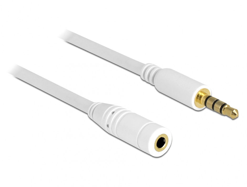 Imagine Cablu prelungitor audio jack  3.5mm 4 pini T-M 2m, Delock 84482