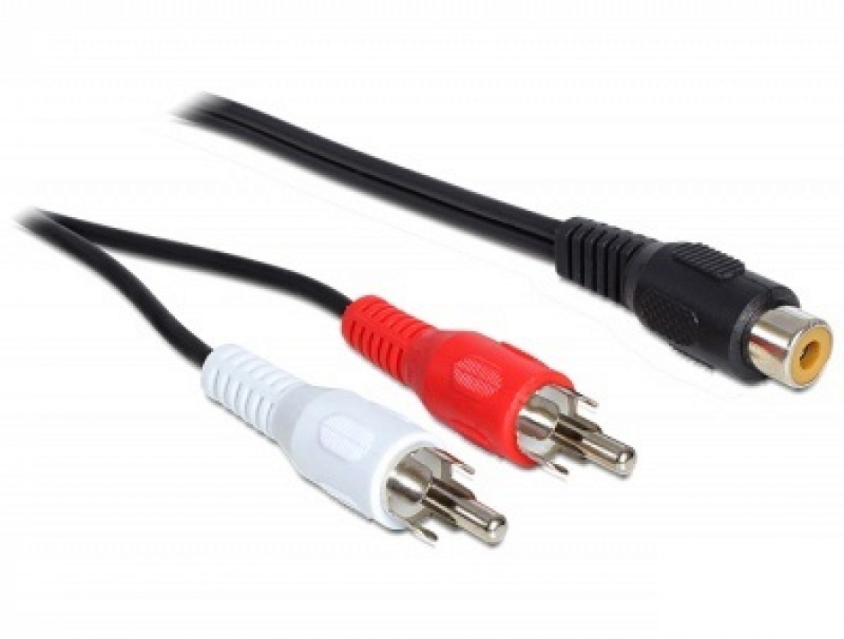 Imagine Cablu RCA la 2 x RCA M-T 1.5m, Delock 84496