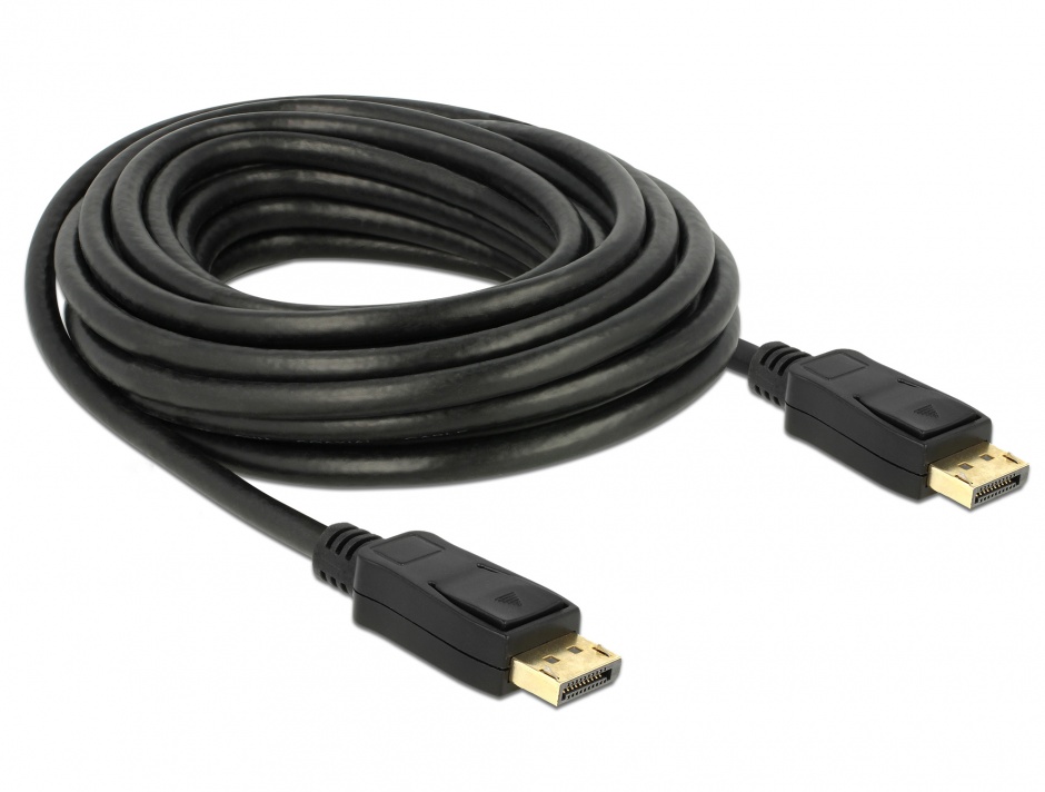 Imagine Cablu Displayport 1.2 T-T 4K 60 Hz 7m negru, Delock 84860