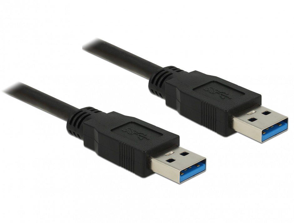Imagine Cablu USB 3.0 T-T 1m Negru, Delock 85060