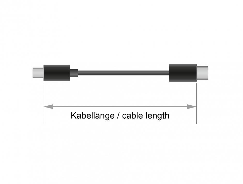 Imagine Cablu USB tip C (device) la USB 2.0-A (host) 3m, Delock 85209