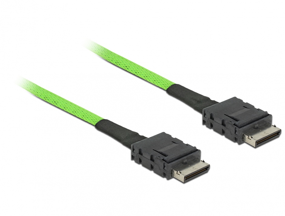 Imagine Cablu OCuLink PCIe SFF-8611 la OCuLink SFF-8611 1m, Delock 85214