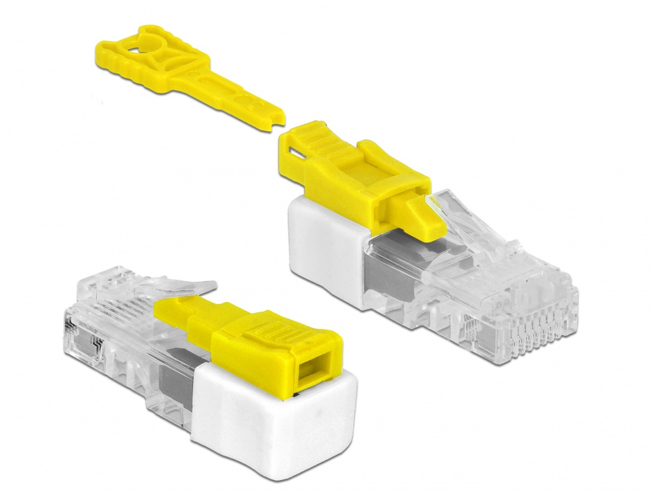 Imagine Sistem de blocare pentru cablurile de retea set 5 bucati, Delock 85334