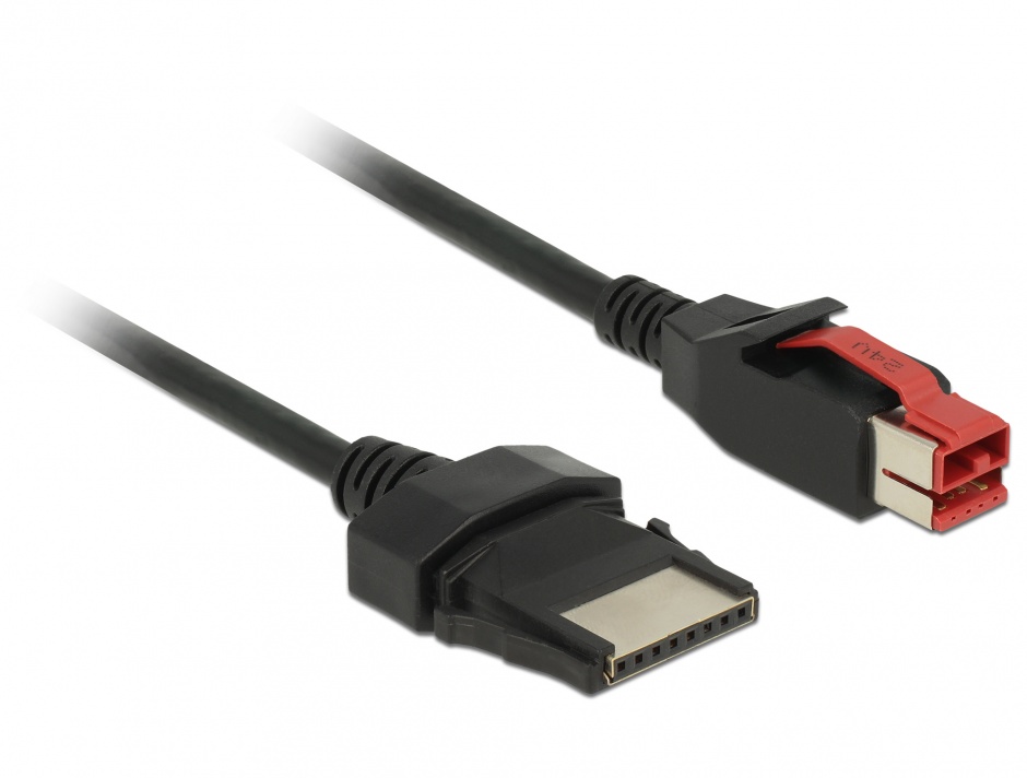 Imagine Cablu PoweredUSB 24 V la 8 pini 1m pentru POS/terminale, Delock 85477