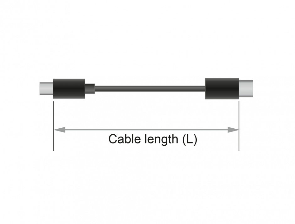 Imagine Cablu USB de date si incarcare magnetic 1.1m pentru 65932/65933 Negru, Delock 85724