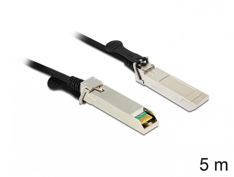 Imagine Cablu Twinax SFP+ T-T 5m, Delock 86234