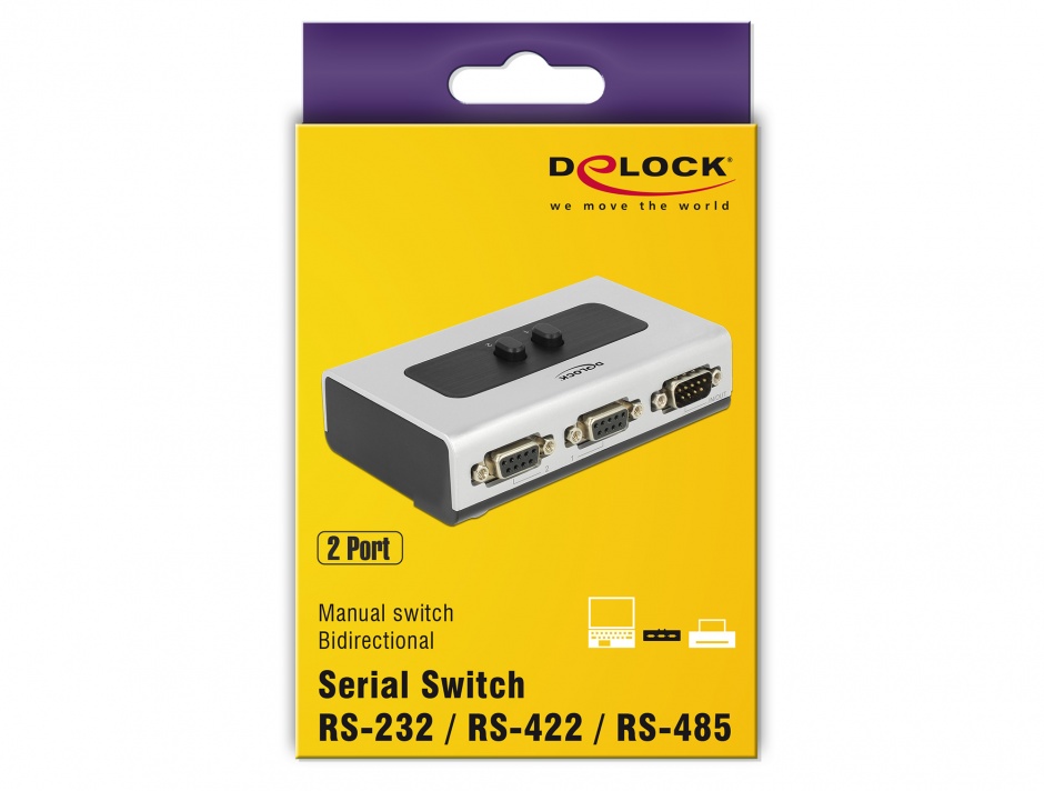 Imagine Switch serial RS-232 / RS-422 / RS-485 2 porturi manual, Delock 87729