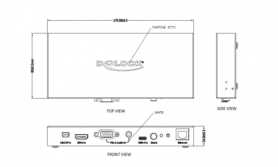 Imagine Convertor Multi audio-video (Mini Displayport, HDMI, VGA) la HDMI 4K 60Hz, Delock 87732